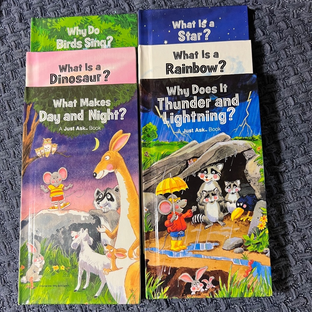 Just Ask Books - Set of 6, Vintage 1980's